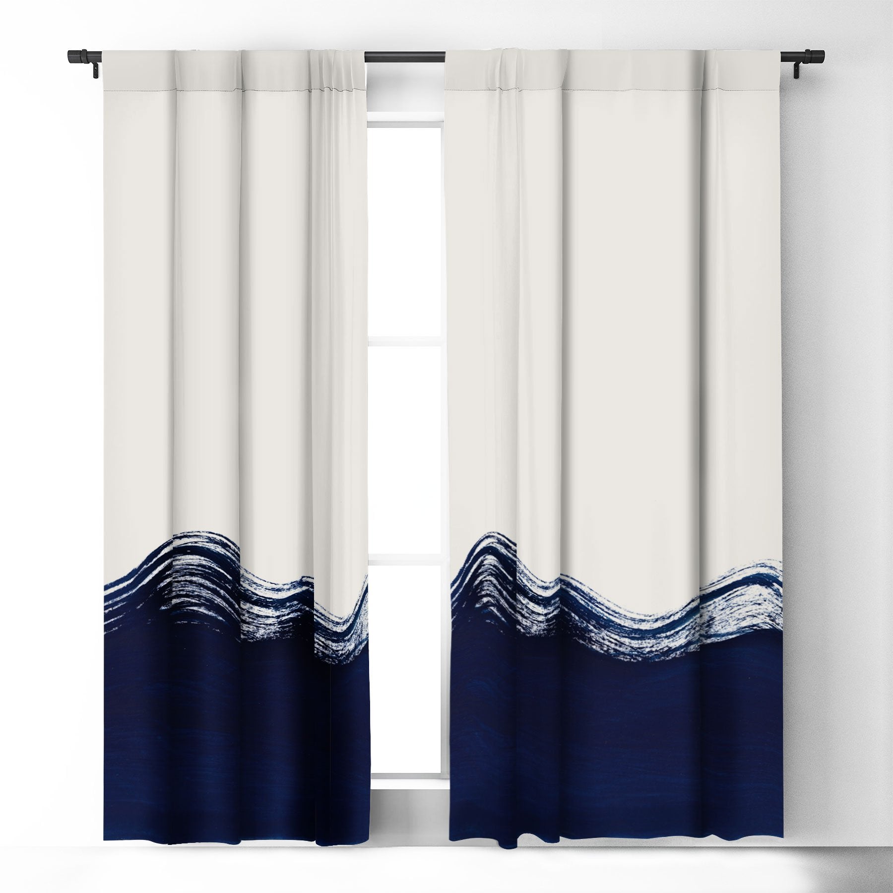 Kris Kivu Waves Of The Ocean Window Treatment - Decor Addict, LLC