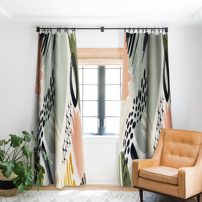 Marta Barragan Camarasa Abstract Autumn Season Window Treatment - Decor Addict, LLC