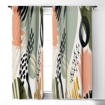Marta Barragan Camarasa Abstract Autumn Season Window Treatment - Decor Addict, LLC