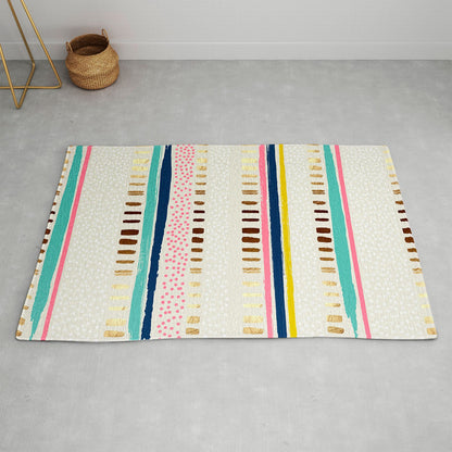 Marta Barragan Camarasa Abstract Geometric Strokes I Rug Collection - Decor Addict, LLC
