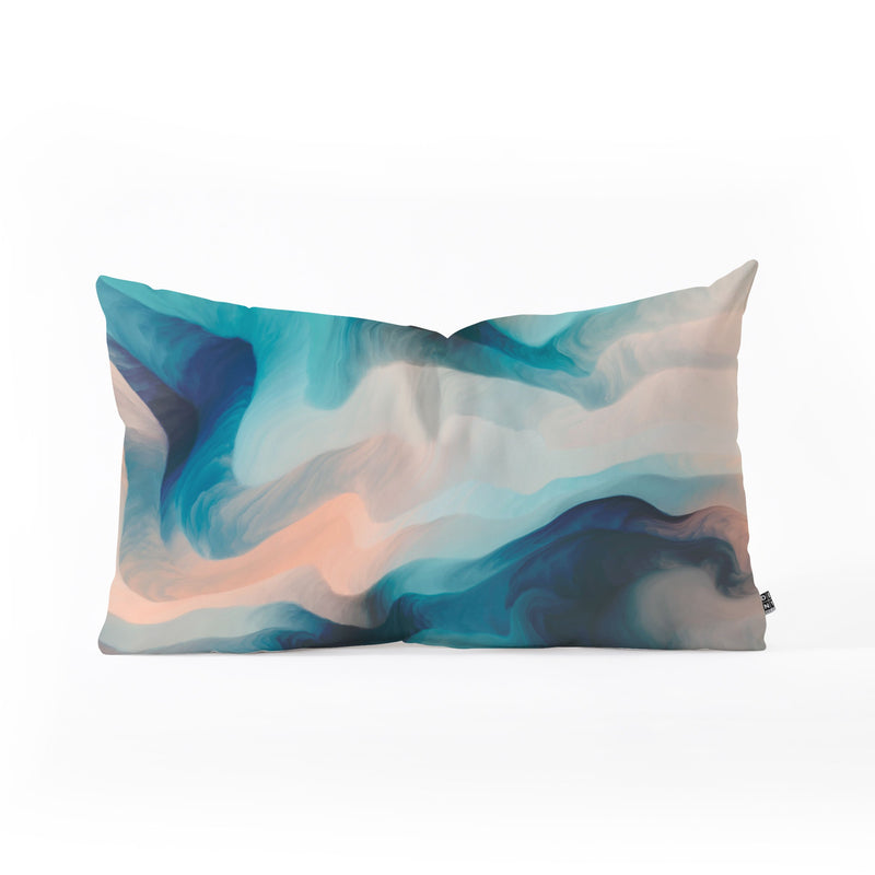 Marta Barragan Camarasa Abstract Tidal Waves Throw Pillow