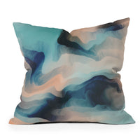 Marta Barragan Camarasa Abstract Tidal Waves Throw Pillow - Decor Addict, LLC