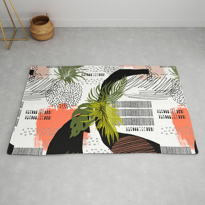 Marta Barragan Camarasa Nature Abstract With Strokes Rug Collection - Decor Addict, LLC