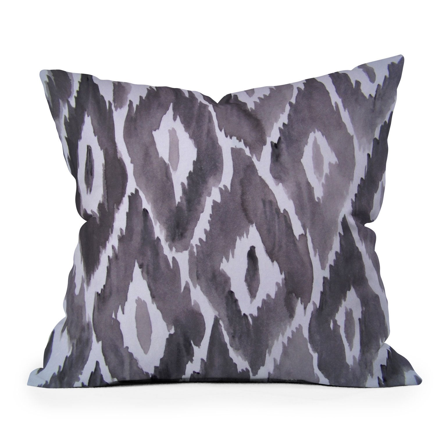 Natalie Baca Painterly Ikat Throw Pillow - Decor Addict, LLC