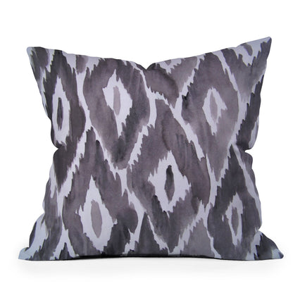 Natalie Baca Painterly Ikat Throw Pillow - Decor Addict, LLC