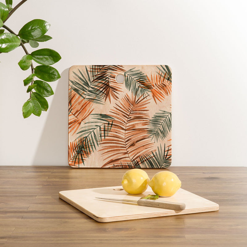 Ninola Design Colección de tablas de cortar con ramas de palmeras marroquíes