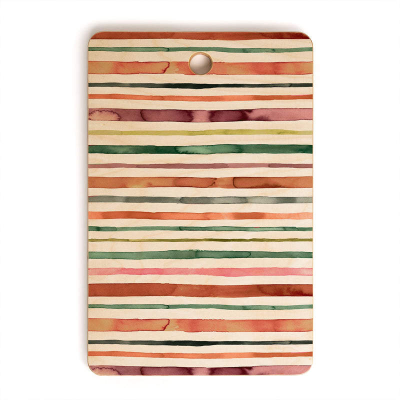 Ninola Design Colección de tablas de cortar con rayas tropicales marroquíes