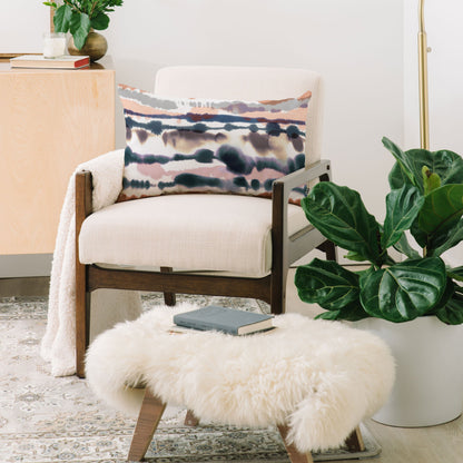 Ninola Design Soft Desert Dunes Blue Throw Pillow - Decor Addict, LLC