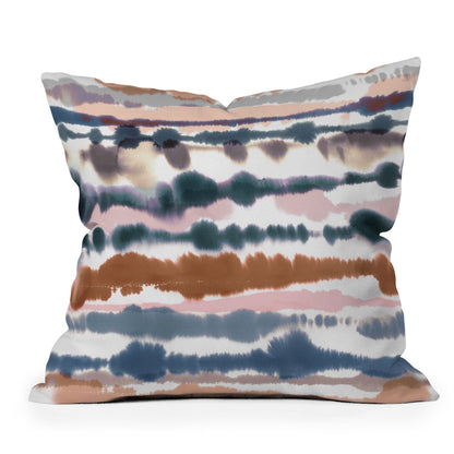 Ninola Design Soft Desert Dunes Blue Throw Pillow - Decor Addict, LLC