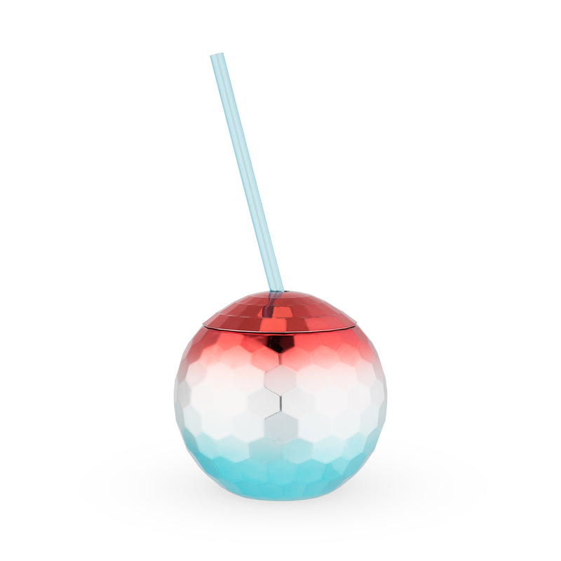 Red White and Blue Disco Ball Tumbler by Blush®