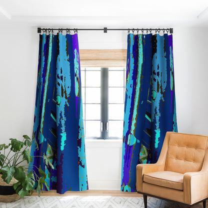 Rosie Brown Blue Palms 2 Window Treatment - Decor Addict, LLC