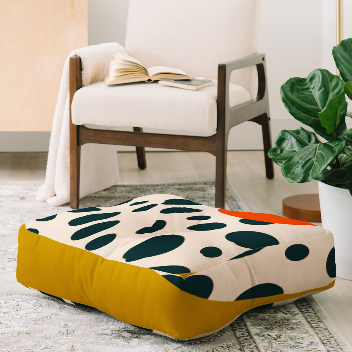 Sandra Poliakov Still Life With An Apple Floor Pillow Collection - Decor Addict, LLC