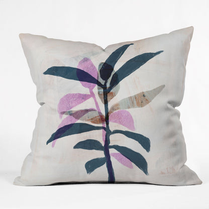 Sewzinski Simple Leaves Throw Pillow - Decor Addict, LLC