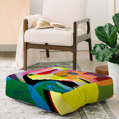 Sewzinski Tropic Toucan Floor Pillow Collection - Decor Addict, LLC