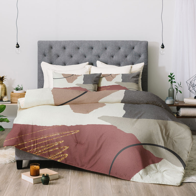 Sheila Wenzel Ganny Paper Cuts Abstract Bedding Collection