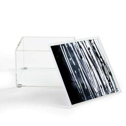 Sophia Buddenhagen White Lines Acrylic Storage - Decor Addict, LLC