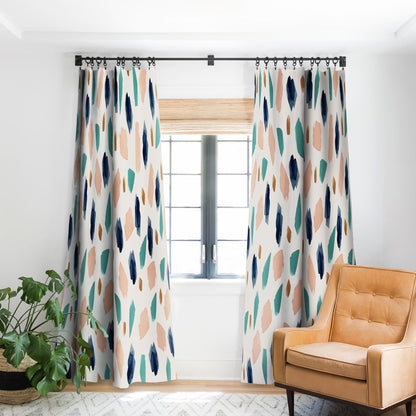 Summer Sun Home Art Turquoise Navy Pink Gold Window Treatment - Decor Addict, LLC