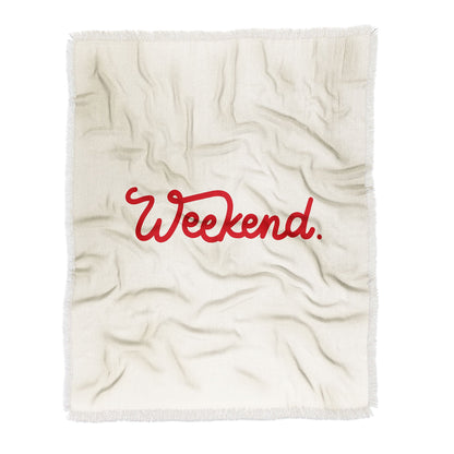 Urban Wild Studio Weekend In Red Throw Blanket - Decor Addict, LLC