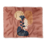 Viviana Gonzalez Organic Shapes 3 Throw Blanket