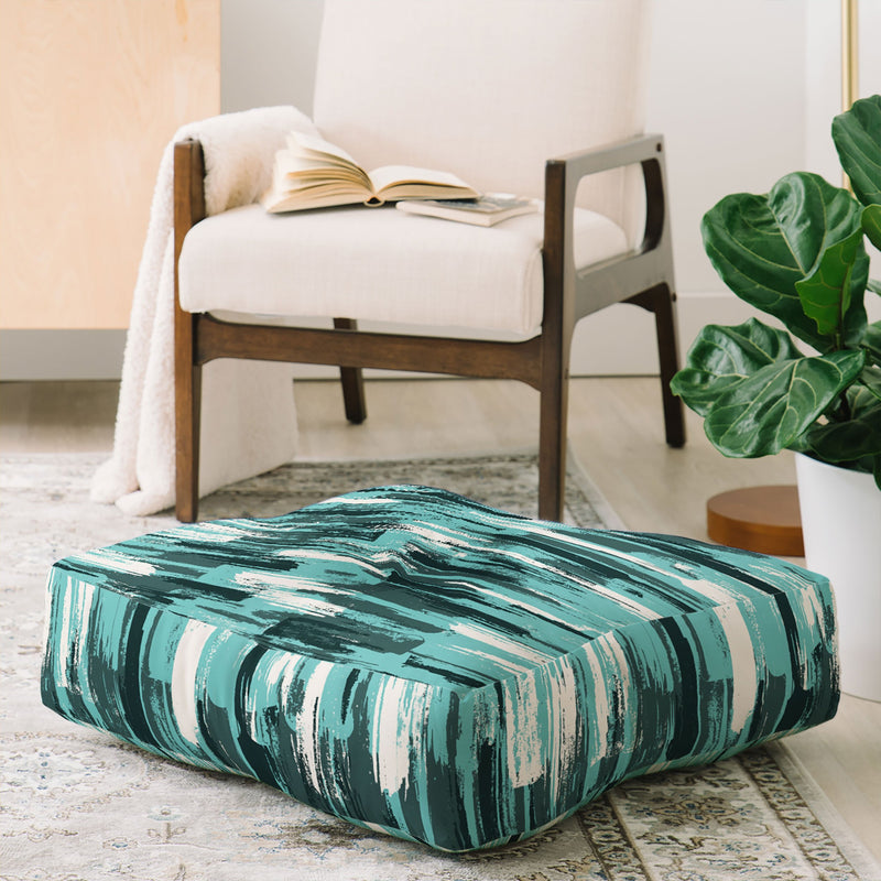Wagner Campelo Ammar Green Floor Pillow Collection
