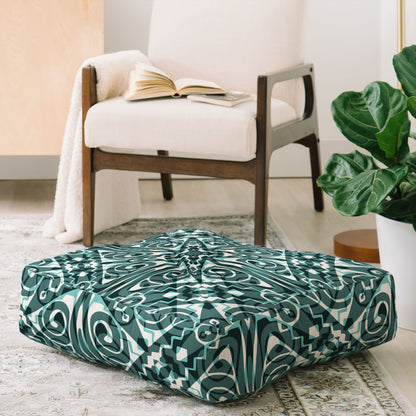 Wagner Campelo Tiznit Green Floor Pillow Collection - Decor Addict, LLC