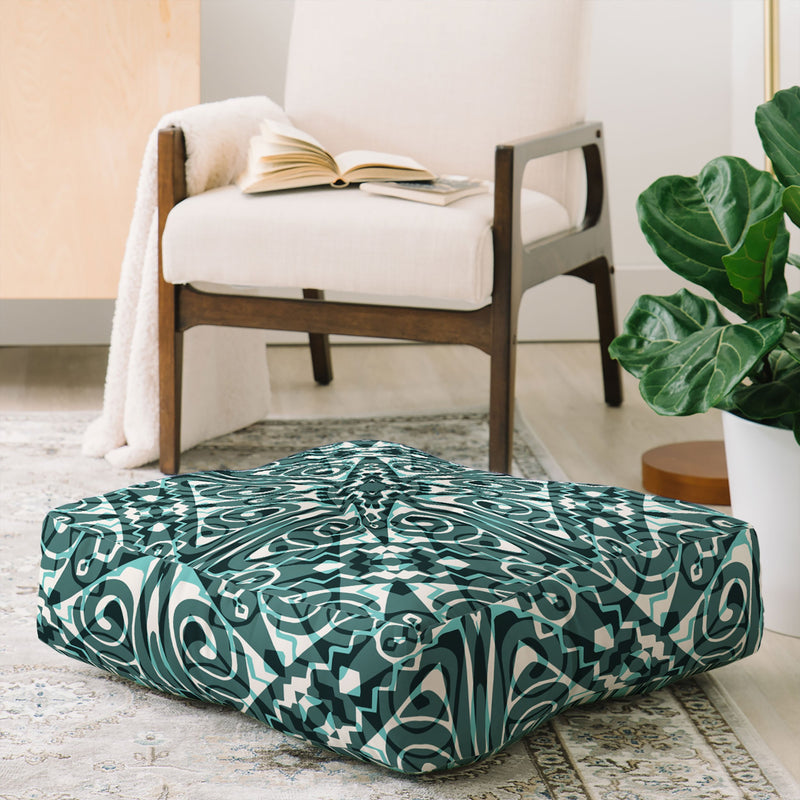 Wagner Campelo Tiznit Green Floor Pillow Collection