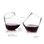 Rolling Crystal Wine Glasses by Viski® - Decor Addict, LLC